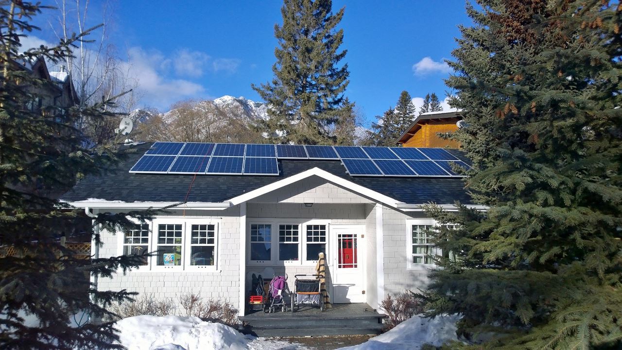 Residential solar home in Canada